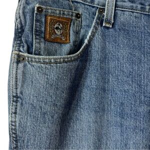 Cinch Bronze Label Medium Stone Wash‎ Western Denim Jeans Men's Size 42 X 34